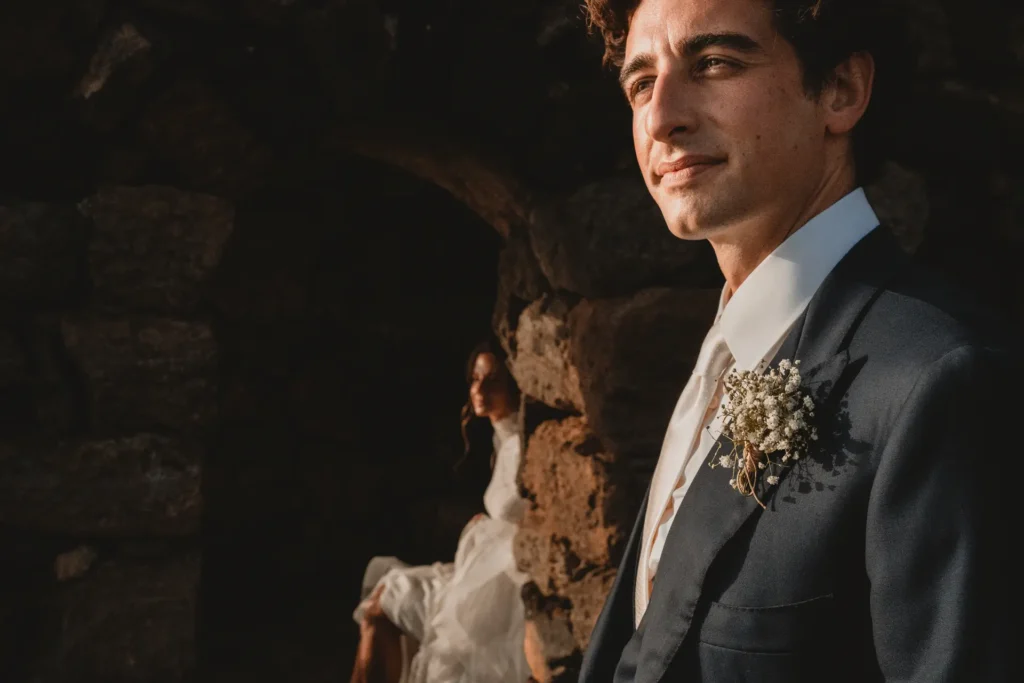 Wedding couple in Pantelleria for Tommaso D’Angelo’s portfolio.