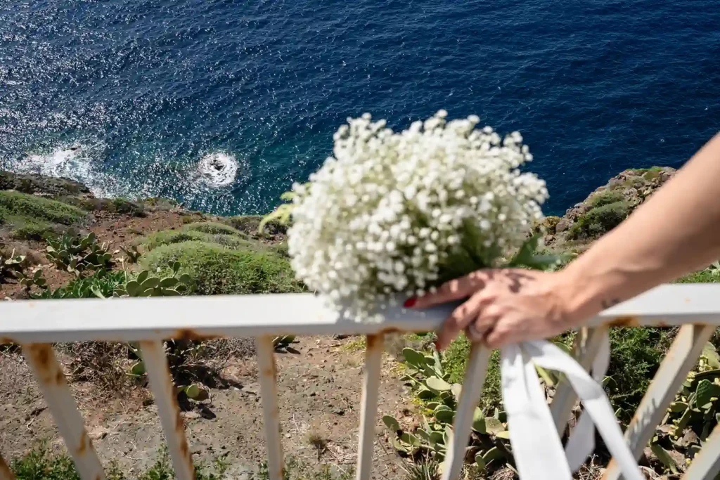 Wedding bouquet in Pantelleria.