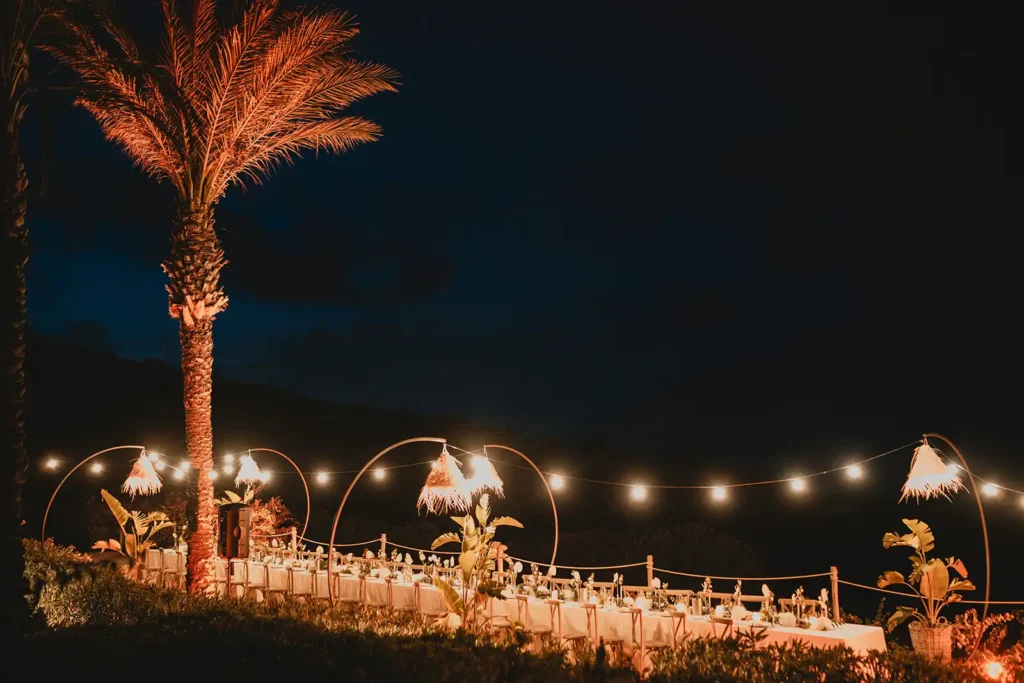 Imperial wedding table at Pantelleria Dream Resort.