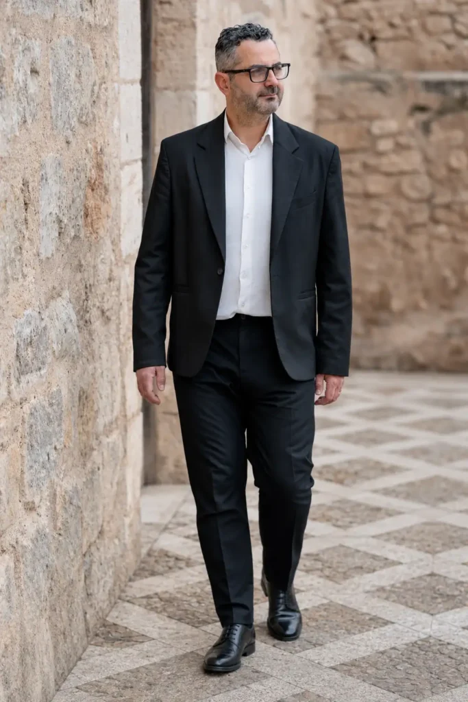 Portrait of Tommaso D’Angelo, destination wedding photographer in Sicily.